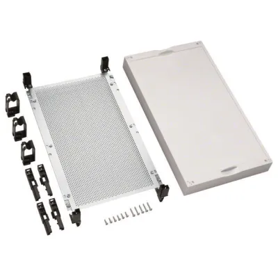 Hager universN UD31M1 Telekommunikationsverteiler | 450x250mm | Montageplatte | Abdeckung | 125mm Einbautiefe