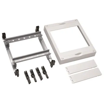 Hager Baustein universN UD21D2B | Verteilerbaugruppe NH00 | 300x250mm | für 2 Trenner auf DIN-Schiene | mit Abdeckung