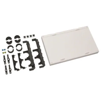 Hager Baustein universN UE22PEN | Sammelschienenträger 2-polig PE/N | 300x500mm | 1600A | Abdeckung | VDE Norm | drehbar