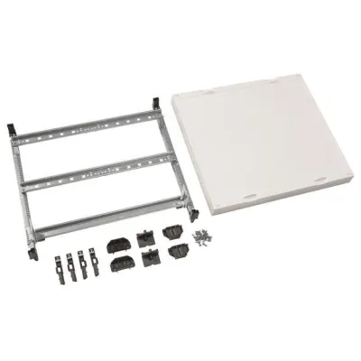 Hager universN UD32A1N Verteilerfeld | 2x24TE | 450x500mm | 1 verstellbare Hutschiene | Montageplatte | weiß