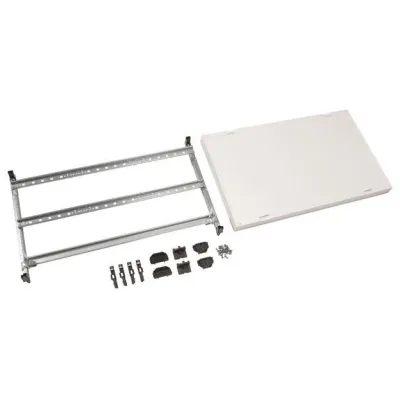 Hager Baustein universN UD33A1N | Verteilerfeld 450x750mm | Montageplatte | 1 verstellbare Hutschiene | Abdeckung