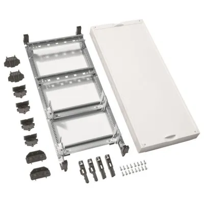 Hager Verteilerbaugruppe UD41A1N | universN Baustein | 600x250mm | für Reihenklemmen | 1 verstellbare Hutschiene