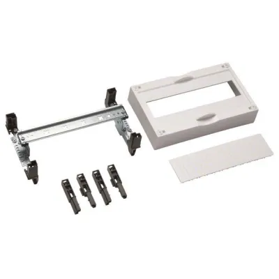 Hager Baustein universN UD11A4 | Verteilerbaugruppe REG 12TE | 150x250x125mm | mit Hutschiene & Blindabdeckung | Weiß