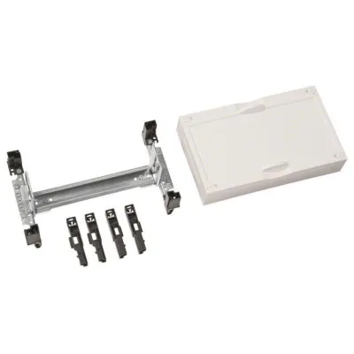 Hager Baustein universN UG11A1 | Verteilerbaugruppe 150x250x110mm | mit Kabelabfangschiene C 30x15/10mm | grau