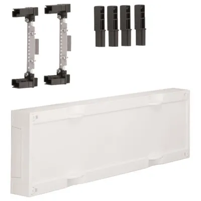 Hager Baustein universN UD12F1 | Reservefeld Verteilerbaugruppe leer | 150x500x110mm | geschlossene Abdeckung grau