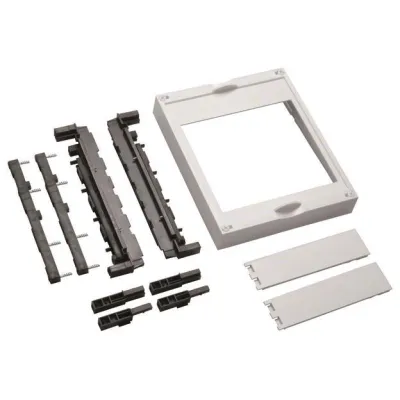 Hager Baustein universN UE21E2B | NH00 Sammelschienenbaustein 300x250mm | für 2 Trenner | Kunststoff | weiß