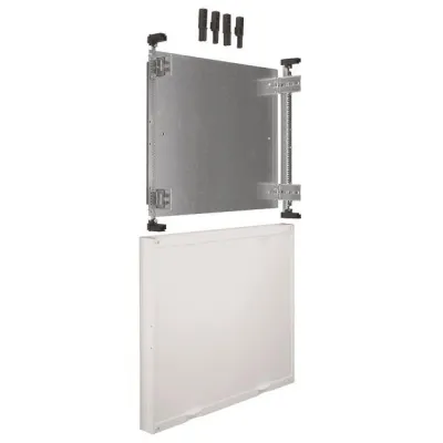 Hager Baustein universN UD32C1 | Verteilerbaugruppe | 450x500mm | mit Montageplatte | mit Abdeckung | Kunststoff | weiß