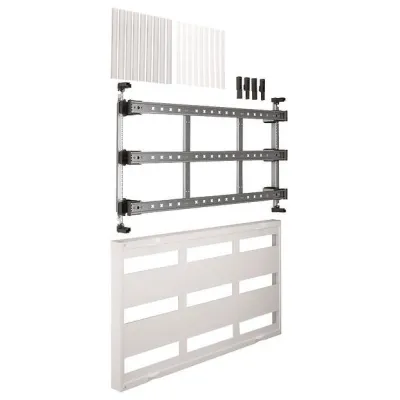 Hager Baustein universN UD33B1 | Reiheneinbaugerät 450x750mm | 9x12PLE | 36TE | Hutschiene | Stahl | Weiß