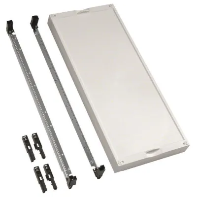 Hager Verteilerbaugruppe UD41F1 | universN Reservefeld leer | 600x250x125 mm | Kunststoff | grau