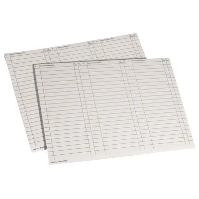 Hager Beschriftungsbogen ZZ90A | Stromkreistabelle DIN A4 | 10 Stück | universZ | selbstklebend | weiß