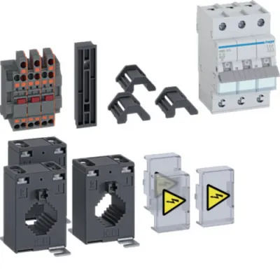 Hager Bestückungspaket ZY1255LM | Lastmanagement | Aufsteckstromwandler 125/5A | 3-pol. LS B | 29,5mm | Berührungsschutz