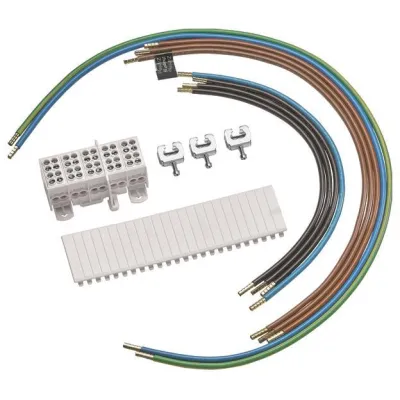 Hager Bestückungspaket | ZY35LS | univers Z | 1 Zählerplatz | 5-polig | für Sammelschienen | Farbe: 3x braun / 1x blau