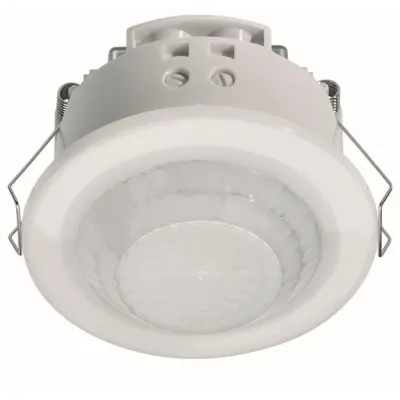 Hager Bewegungsmelder EE805A 360° Unterputz | IP21 | Schließerkontakt | Nulldurchgangsschaltung | 6m Reichweite | weiß