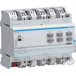 Hager Binäreingang universal KNX,6fach,230V TXA306