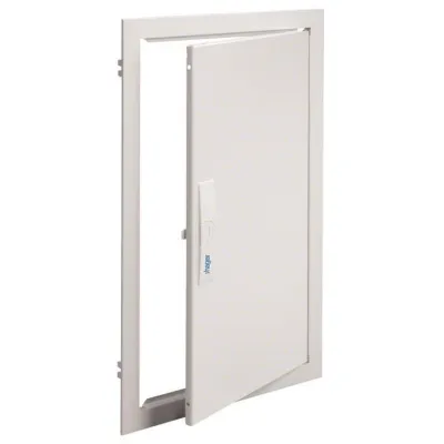 Hager Blendrahmen P80UT für Hausanschlussschrank Unterputz | mit Tür | 690x445x100mm | Stahl verzinkt | IP00