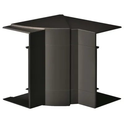 HAGER Inneneck BR651304H9011 | für Brüstungskanal | 130x68mm | halogenfrei | Kunststoff | verstellbar | graphitschwarz