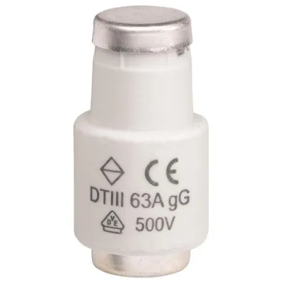 Hager Diazed Sicherung Träge 63a LE3363 DIII 500V