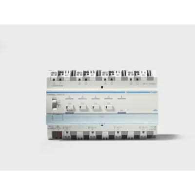 Hager Universal-Dimmaktor KNX easy TXA663A | 3-fach | 3x300W | REG | LED/ESL | 6TE | Busankoppler | IP20