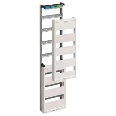 Hager Einbausatz UW71V für Feldverteiler | 7x DIN-Schiene | 250x1050x97mm | Aufputz | Stahlblech | Berührungsschutz