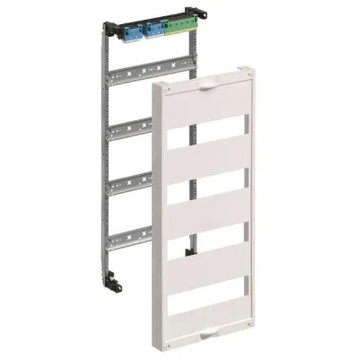 Hager Einbausatz UW41U | Unterputz Verteilerfeld | 4-reihig | 4x12 Module | 250x600x105mm | Stahlblech weiß