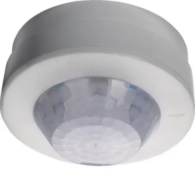 Hager Präsenzmelder EER513 | 360° Bewegungsmelder | Aufputz | Reichweite 20m | IP41 | Fernbedienbar | Weiß