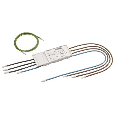 Hager eHZ Anschlusskassette KU76S40 | BKE-I | 5-polig 16mm² | für EBS-Höhe 1350mm | Spannungsabgriff | 260x95mm | weiß