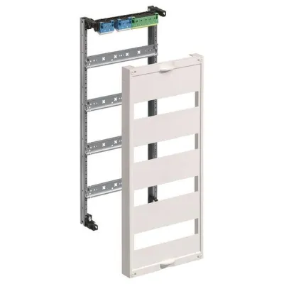 Hager Einbausatz UW41V | Feldverteiler Aufputz | 4x DIN-Schiene | 250x600x97mm | Stahlblech | bis 125A