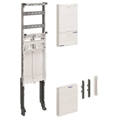 HAGER Einbausatz ZU32ME | eHZ Zählerschrank 1-feldrig | 1050x250mm | für Sammelschienen | RAL 9010