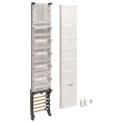 Hager Einbausatz univers Z ZH55SAR2 | Zählerschrank | 5x RfZ | APZ oben | Sammelschienen | 1350mm | Stahlblech weiß