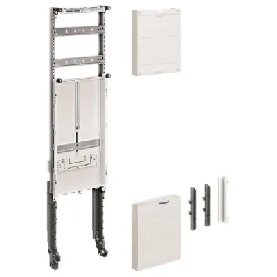 Hager Zählerschrank ZU32L | 1-feldig | 1 Zählerplatz | 1050x250mm | Auf-/Unterputz | Stahlblech weiß