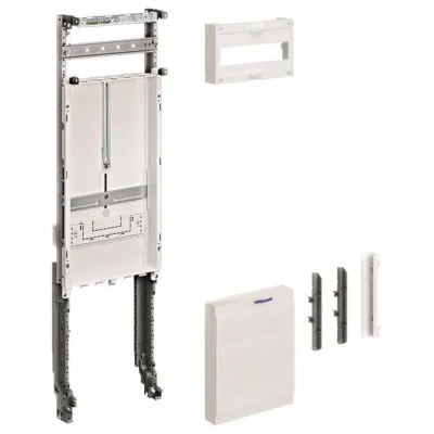 Hager Einbausatz Zählereinbausatz ZU21L | 1-feldig | 900x250mm | 63A | für Sammelschienen | weiß RAL9010