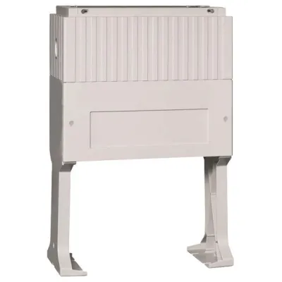 Hager Eingrabsockel KVS Bausatz ZAX006 | Größe 1 | 900 mm Höhe | Rippendesign | Winkelstahl | B780xH900xT315 mm