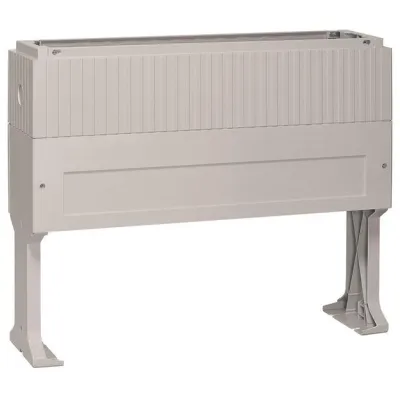 Hager Eingrabsockel ZAX007 Größe 2 | 900x1110x315mm | Kunststoff | IK10 schlagfest | außen geeignet | grau RAL7035