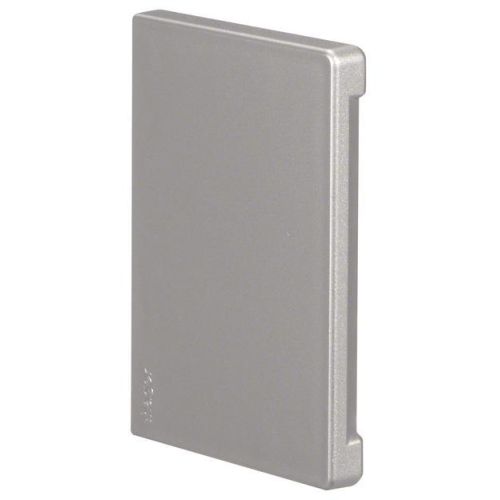 Bild: Hager Endstück kaschierend BR651006LAN hfr PC/ABS zu BR/A OT80mm lackiert Alu