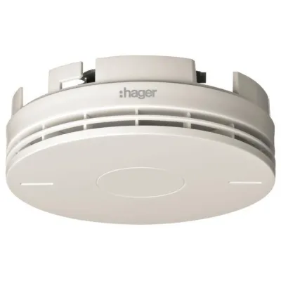 Hager BEKA Ersatz-Sensorkopf RFA100D für Rauchmelder RFM100D | Funk | Detektionseinheit | Batterie integriert | weiß