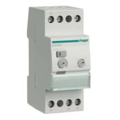 Hager Ferndimmer EVN004 500W Universal Komfort | LED & Halogen dimmbar | Memory-Funktion | REG-Montage | grau