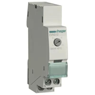 Hager Ferndimmer EVN012 300W Universal Komfort | LED & Halogen dimmbar | REG Montage | Memory-Funktion | grau