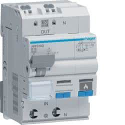 Hager Fehlerlichtbogen-Schutz 1P+N 6kA B-16A 30mA ARF916D