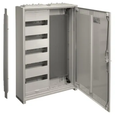 Hager Feldverteiler AP FWB52K1 | 5 Reihen | 60 Module | Multimediafeld | 800x550x161mm | IP31 | RAL 9010 Weiß