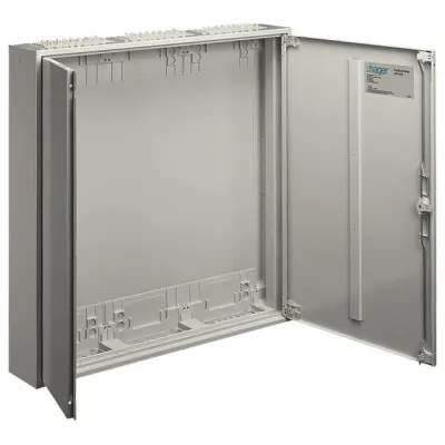 Hager Feldverteiler AP FWB53D | IP44 | 800x800x161mm | 180 Module | Aufputz | Stahlblech pulverbeschichtet | weiß