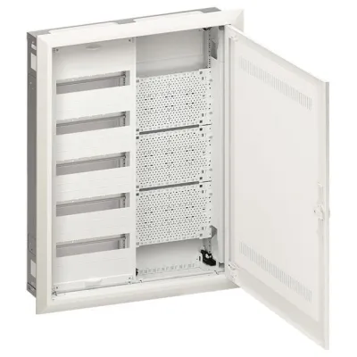 Hager Feldverteiler UP FWU52K3 | 2x5 Reihen | 60PLE + Multimediafeld | IP30 SKII | 807x565x112mm | weiß