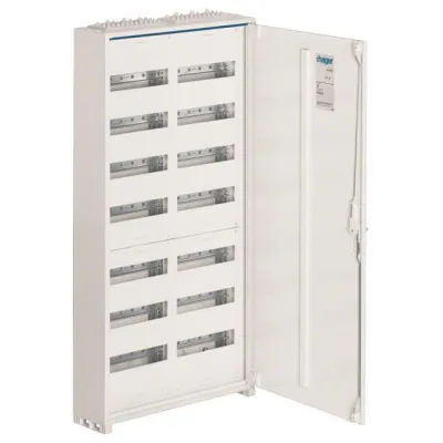 Hager Feldverteiler Aufputz FWB72A168PLE | IP44 | 2x7 Reihen | 168 Module | 1100x550x161mm | Stahlblech Weiß