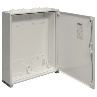 Hager Feldverteiler AP FWB42D | 96 Module | IP44 | 650x550x161mm | Stahlblech pulverbeschichtet | weiß RAL 9010