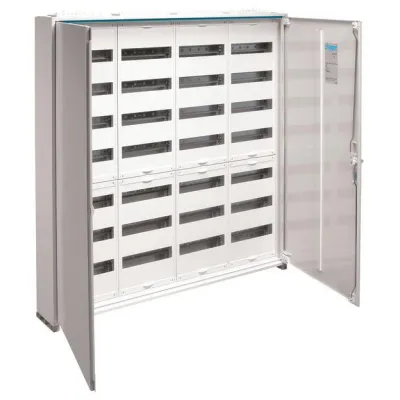 Hager Feldverteiler AP FWB74S | Aufputz IP44 | 1100x1050x161 mm | 336 Module | Stahl pulverbeschichtet | RAL 9010 weiß