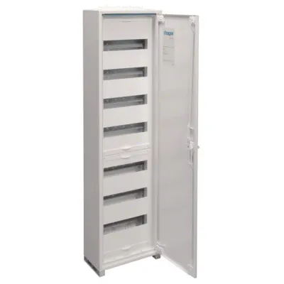 Hager Feldverteiler | Aufputz | IP44 | 7 Reihen | 84 Module | 1100x300x161 mm | Stahl | RAL 9010 Weiß