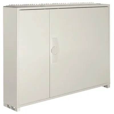 Hager Feldverteiler FWB43S | Aufputz | IP44 | 3 Felder | 4 Reihen | 650x800x161mm | Stahl weiß | 144 Module