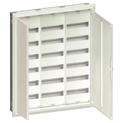 Hager Feldverteiler UP FWU63S 216PLE | Unterputz-Verteiler 6x36TE | IP30 SKII | 957x815x112 mm | Stahlblech | Weiß