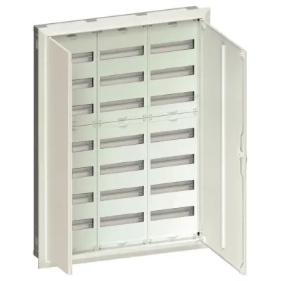 Hager Feldverteiler UP FWU73S | Unterputz | IP30 | SKII | 252PLE | 1107x815x112mm | bis 125A | Stahlblechtür | reinweiß