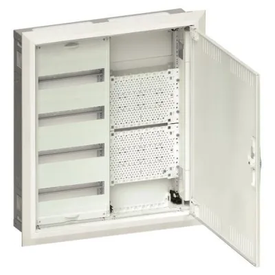 Hager Feldverteiler Unterputz FWU42K1 | 48PLE+Multimedia | 4x24 TE | IP30 | 657x565x112 mm | Kunststoff | RAL 9010 weiß