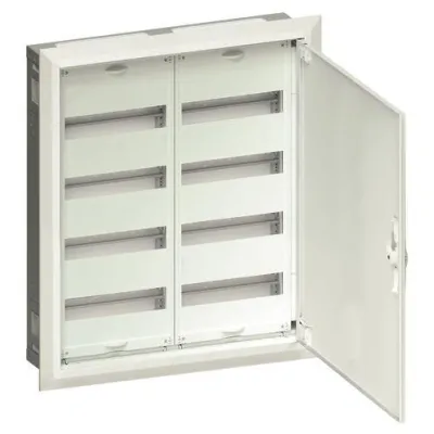 Hager Feldverteiler UP FWU42S | 8 Reihen | 96 Module | IP30 | SKII | 657x565x112mm | Stahlblechtür | Weiß